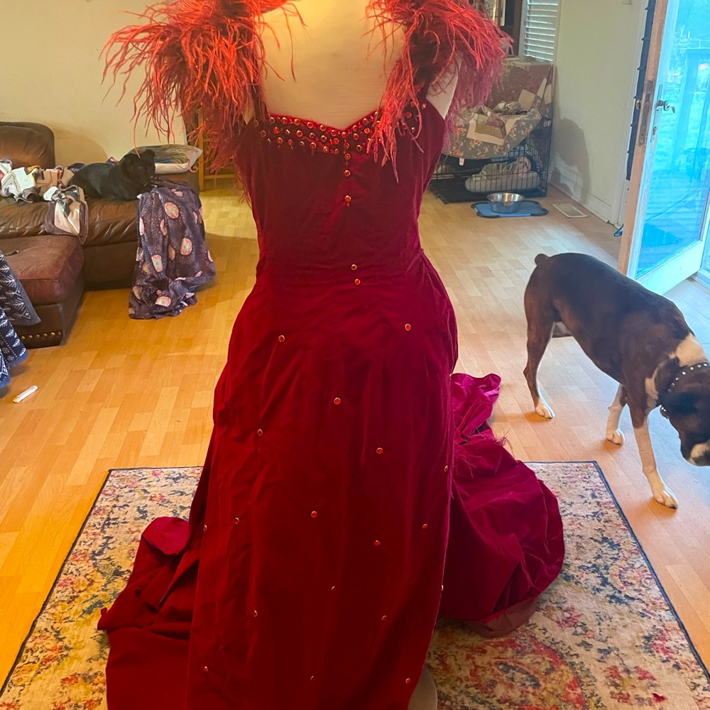 Velvet Gone with wind birthday party dress